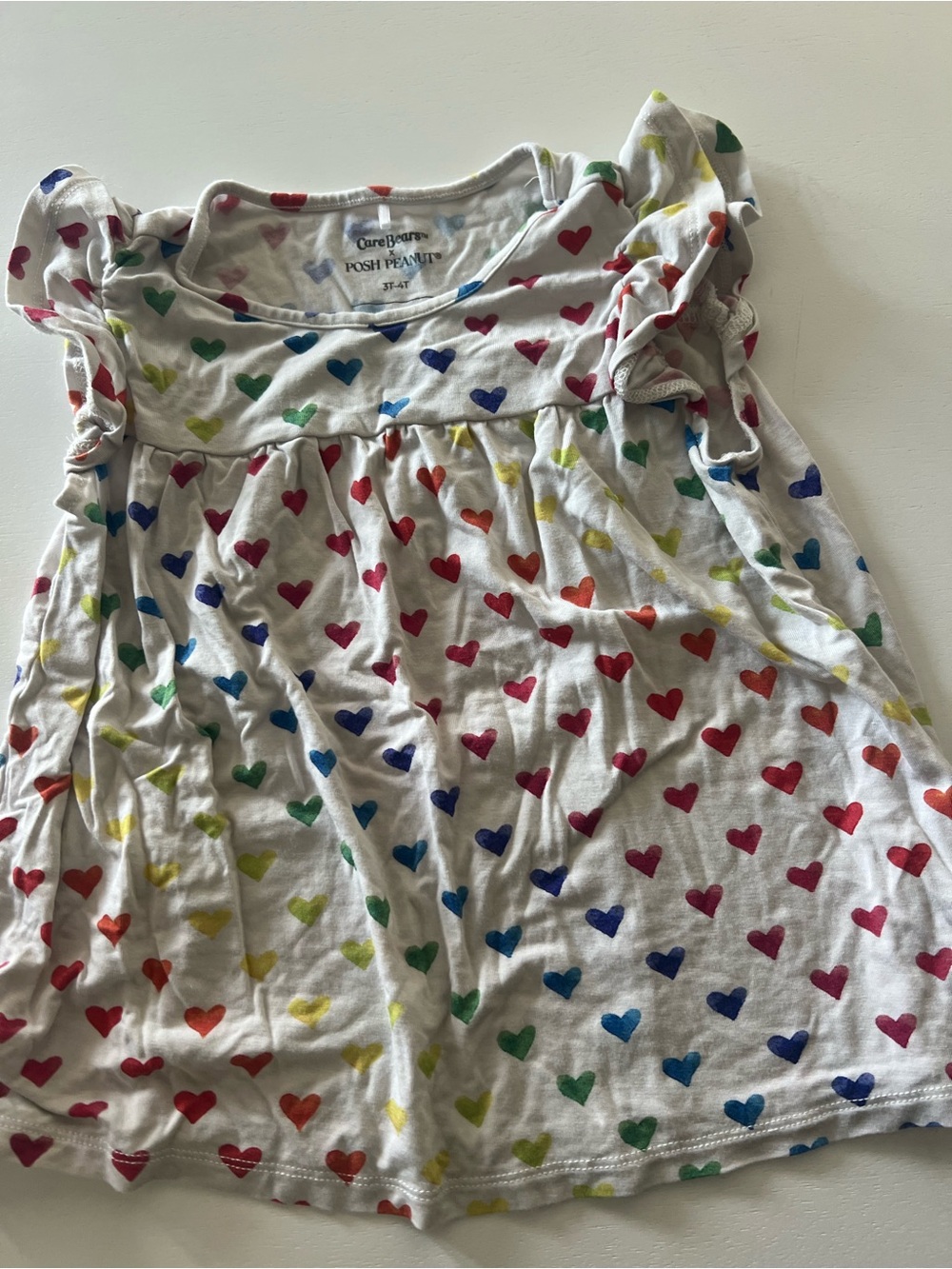 Posh Peanut Care Bears short sleeve tunic shirt, 3-4t
